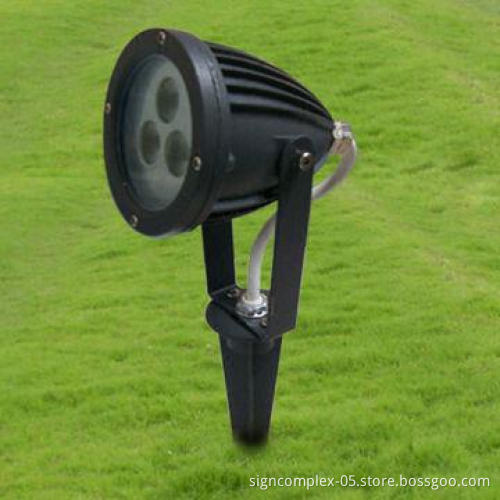 LED Garden Light with 3 Cree LEDs, High-grade Die-casting Aluminum Alloy Heat-dissipation Structure